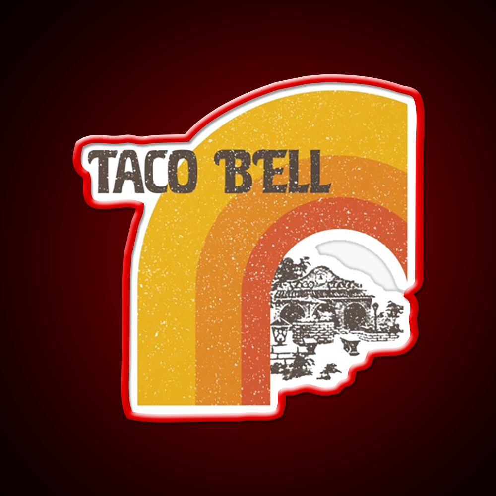 Taco Bell Fast Food Led Neon Sign For Burger Place Wall Art Rgb Color