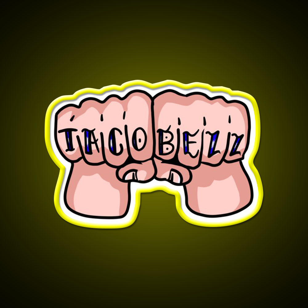 Taco Bell Fast Food Led Neon Sign For Burger Place Rgb Color