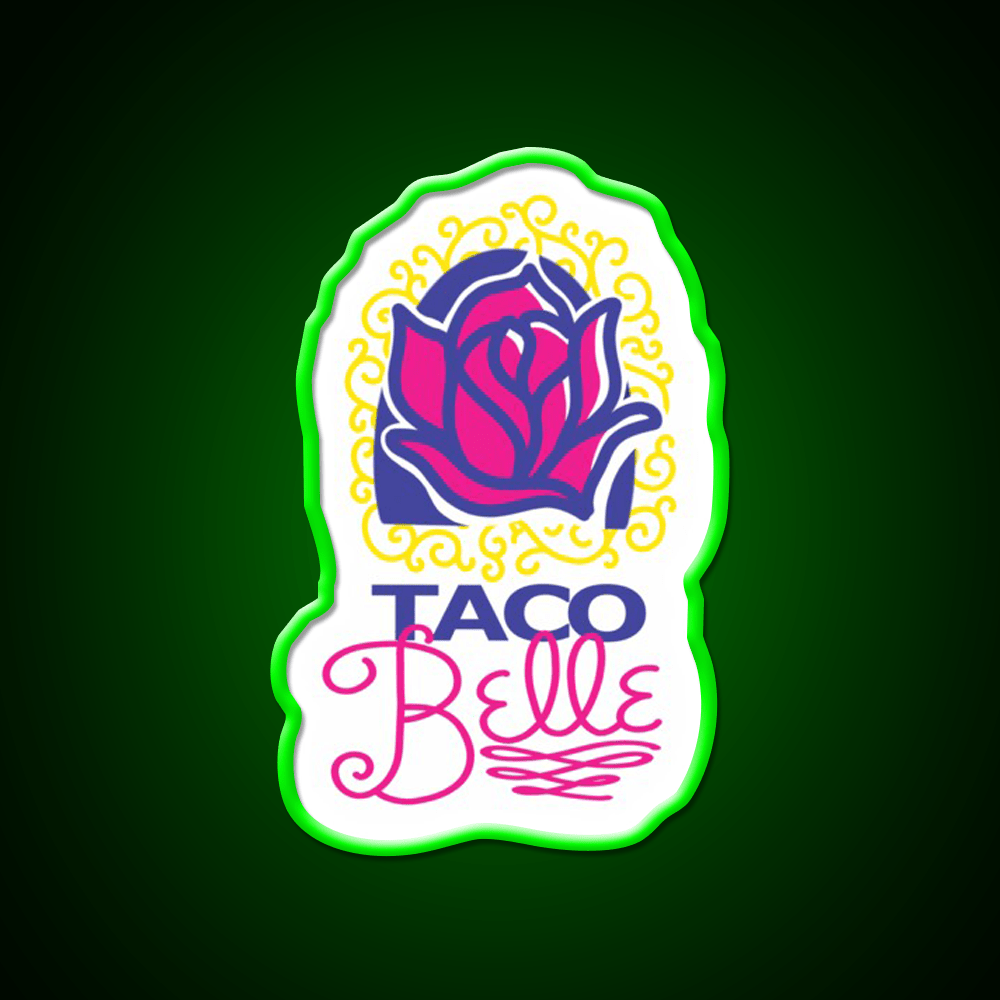 Taco Belle Fast Food Led Neon Sign For Burger Place Rgb Color - Shineneon