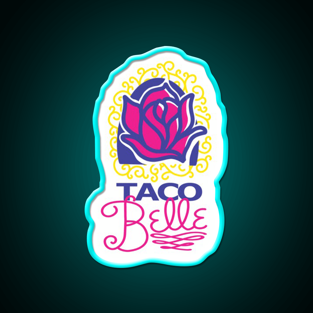 Taco Belle Fast Food Led Neon Sign For Burger Place Rgb Color - Shineneon
