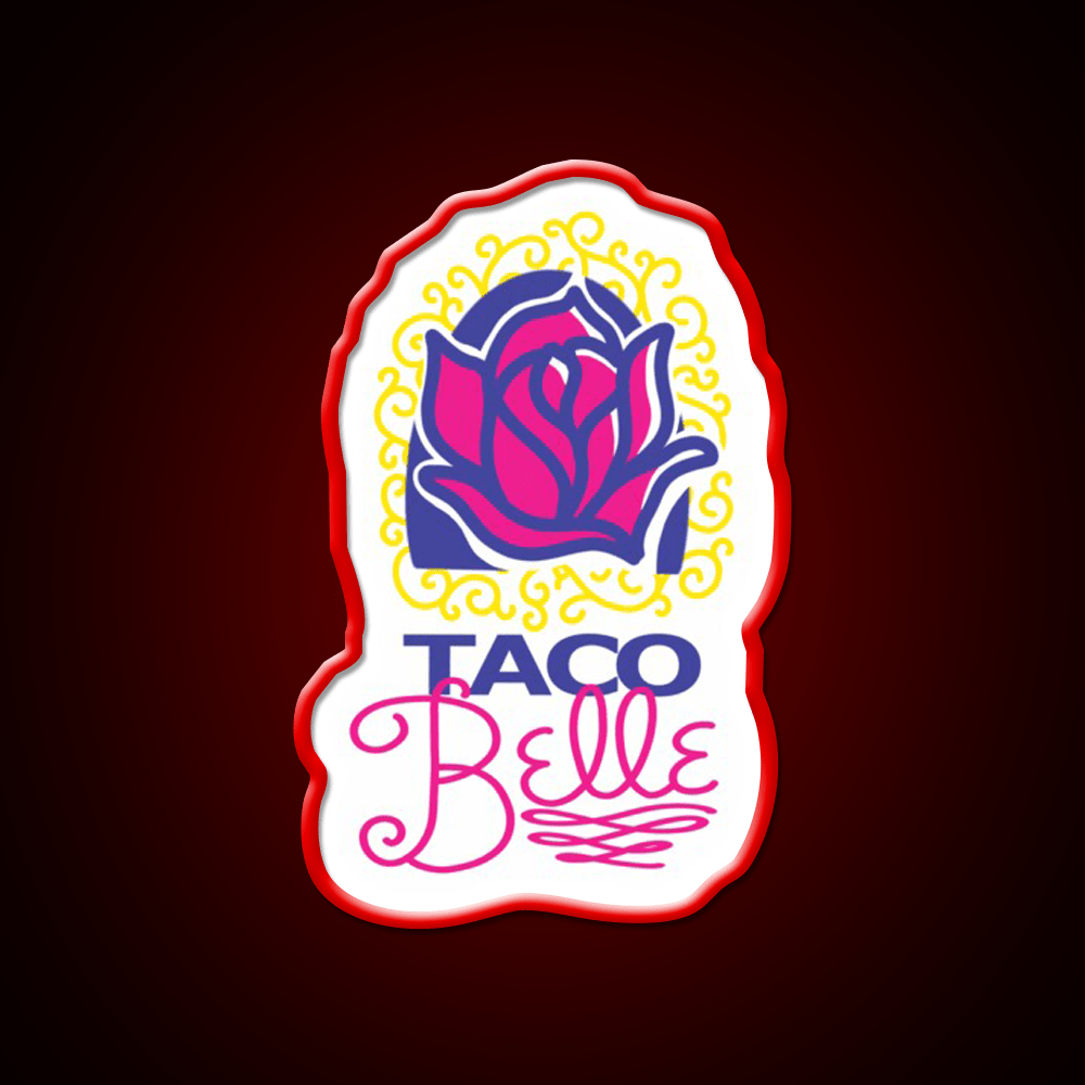 Taco Belle Fast Food Led Neon Sign For Burger Place Rgb Color - Shineneon