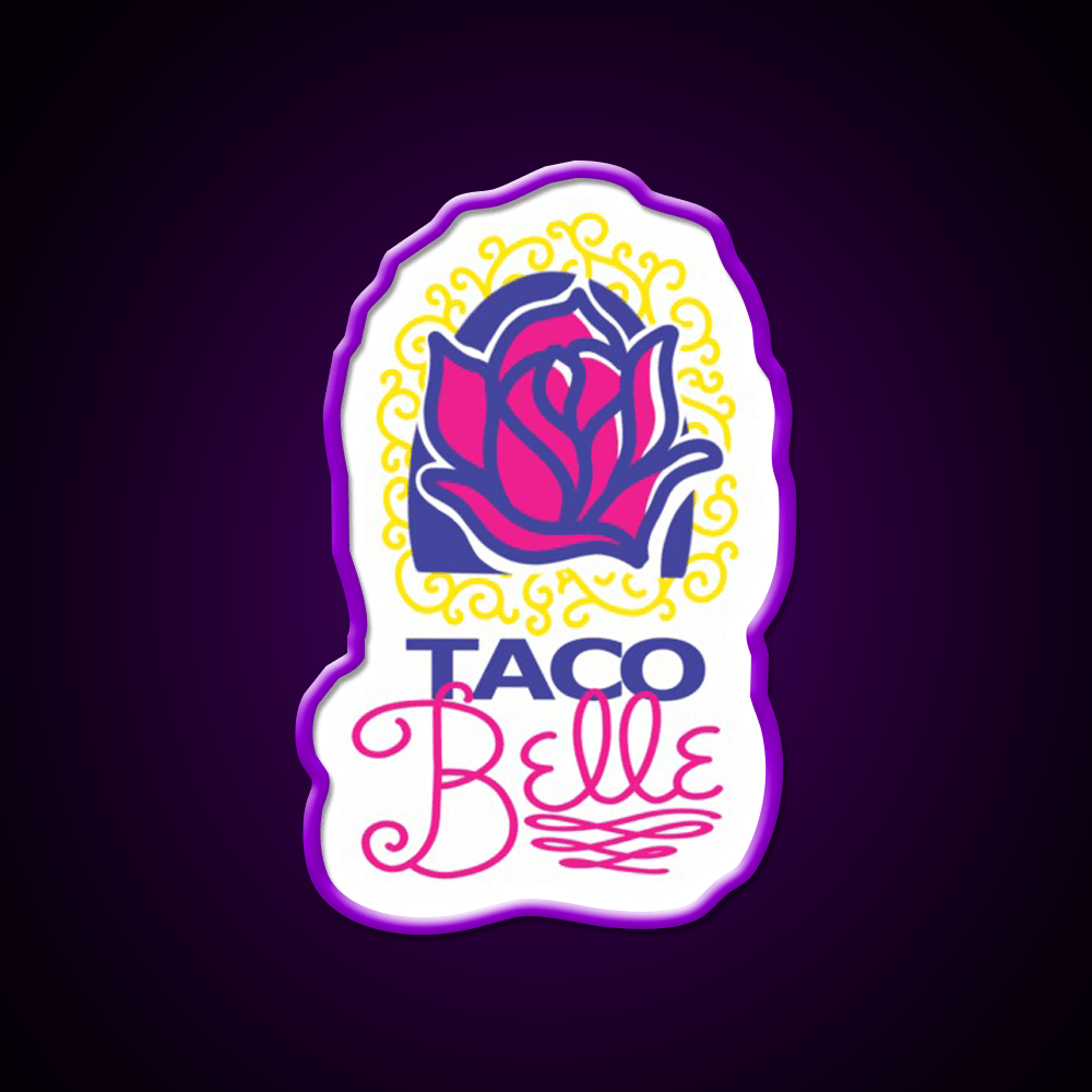 Taco Belle Fast Food Led Neon Sign For Burger Place Rgb Color - Shineneon