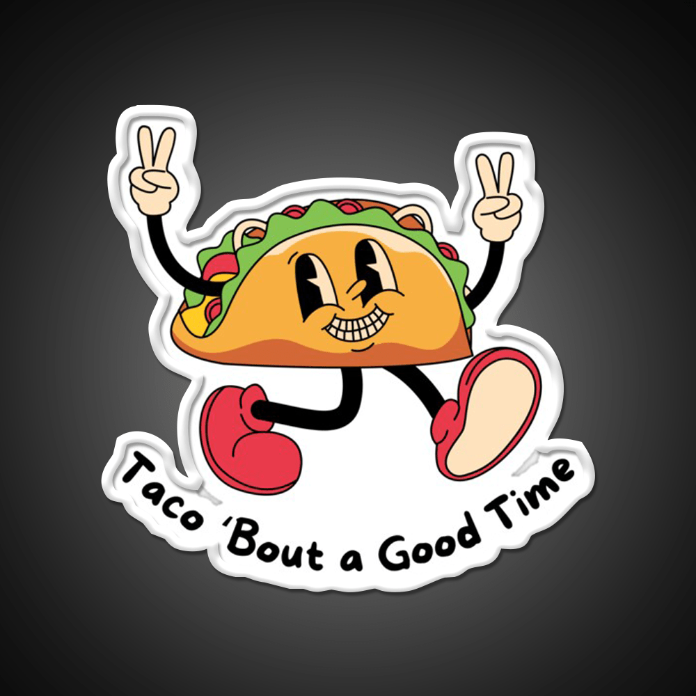 Taco Bout A Good Time Taco Led Neon Sign Mexican Food Sign Rgb Color - Shineneon
