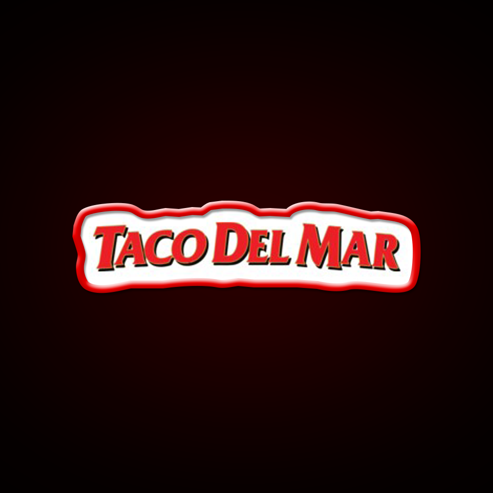 Taco Del Mar Mexican Resto Fast Food Led Neon Sign For Burger Place Rgb Color
