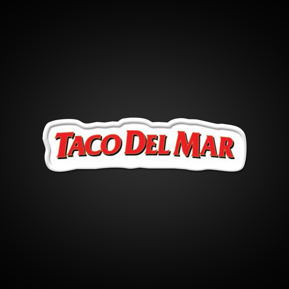 Taco Del Mar Mexican Resto Fast Food Led Neon Sign For Burger Place Rgb Color