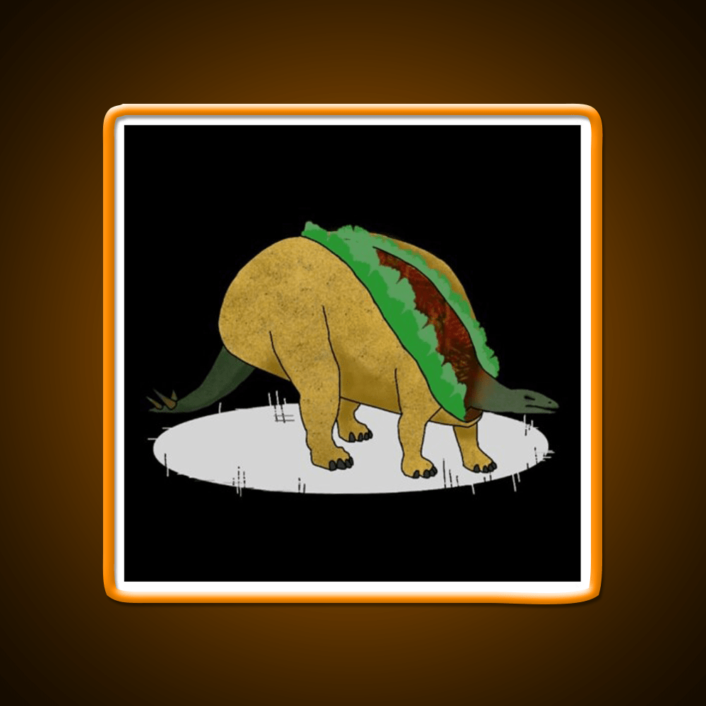 Taco Dinosaur Taco Led Neon Sign Mexican Food Sign Rgb Color - Shineneon