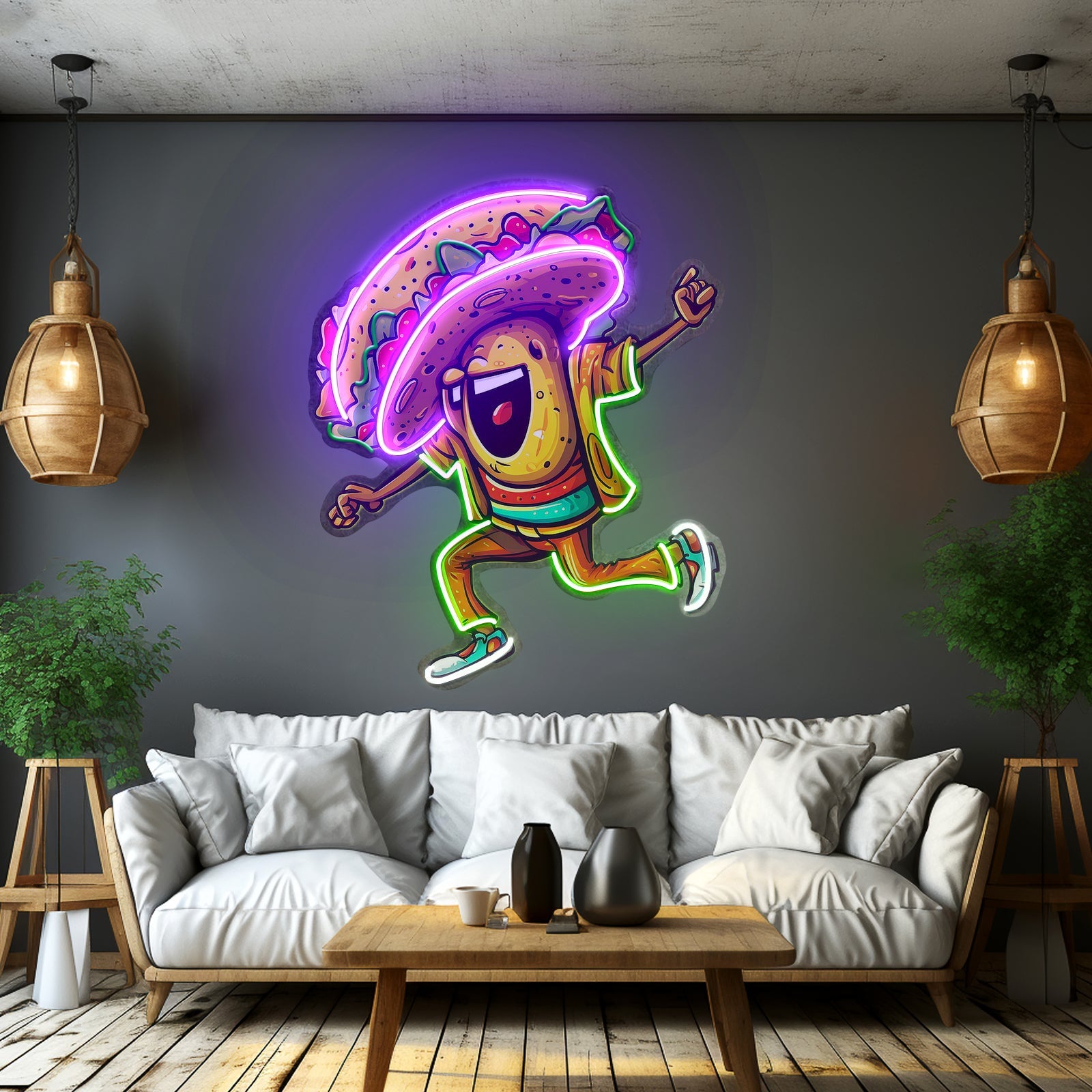 Taco Disco Dancing Led Neon Sign Light Custom Led Signs - Shineneon