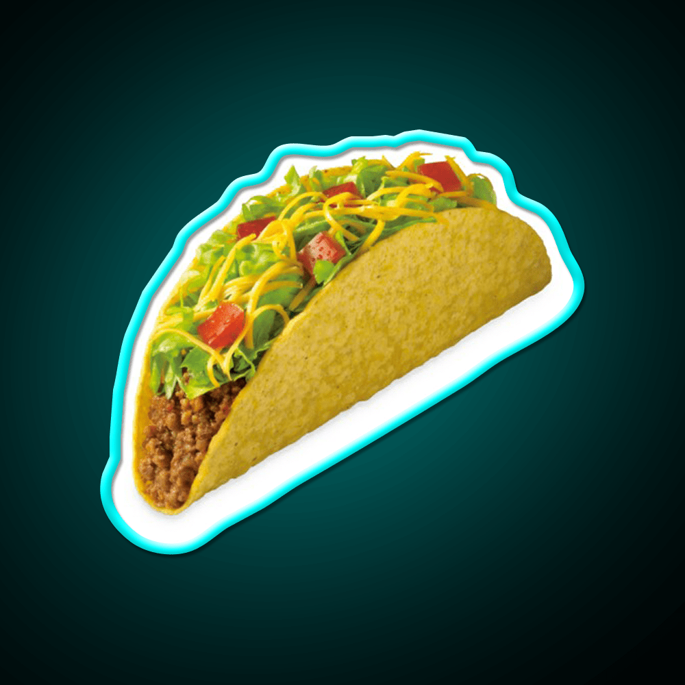 Taco Fast Food Led Neon Sign For Burger Place Rgb Color - Shineneon