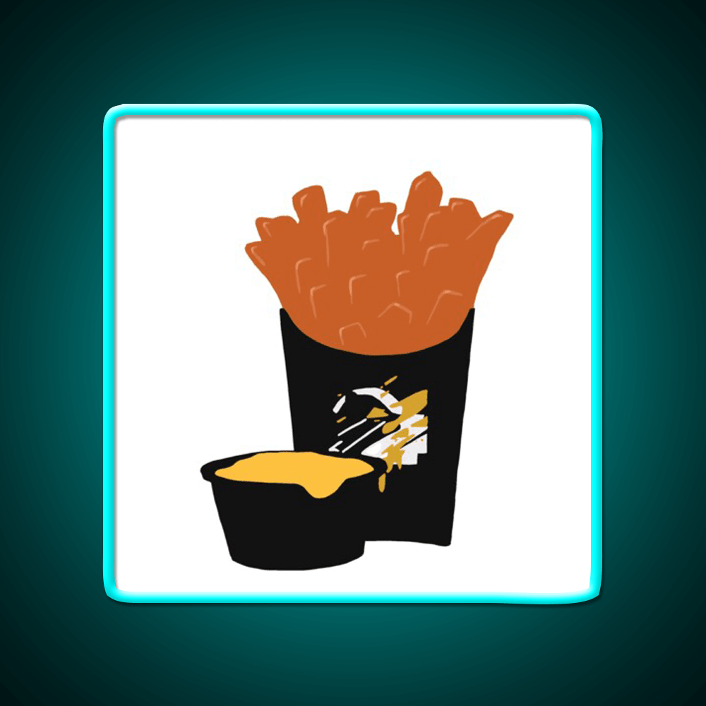 Taco Fries Fast Food Led Neon Sign For Burger Place Rgb Color - Shineneon