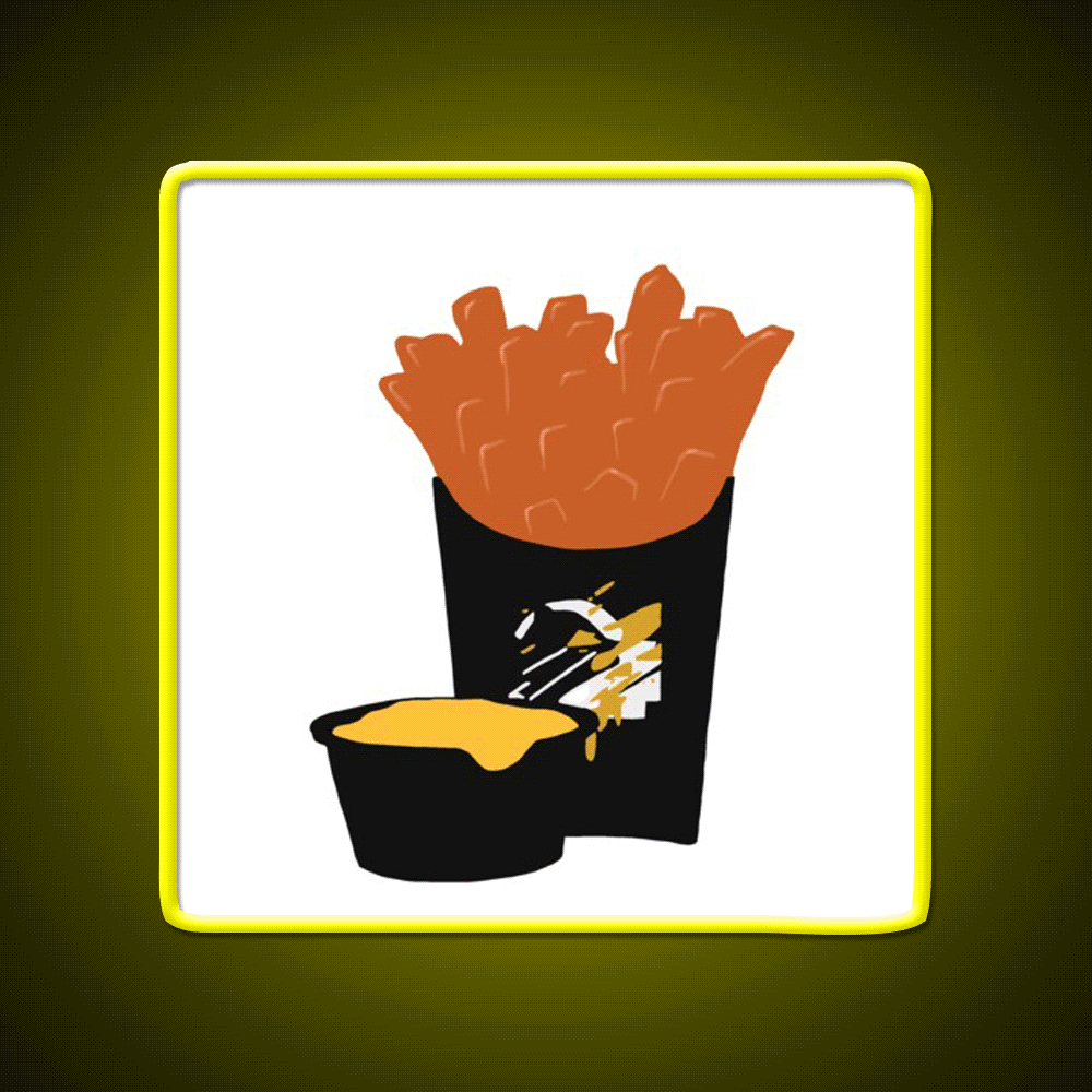 Taco Fries Fast Food Led Neon Sign For Burger Place Rgb Color