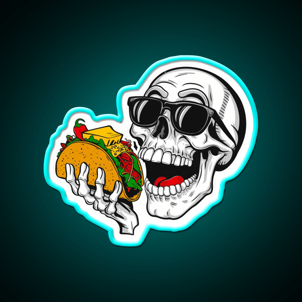 Taco Halloween Funny Taco Led Neon Sign Mexican Food Sign Rgb Color - Shineneon