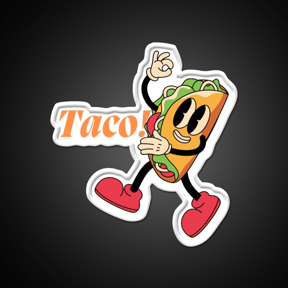 Taco Led Neon Sign Mexican Food Sign Food Neon Sign Kitchen Sign Rgb Color - Shineneon
