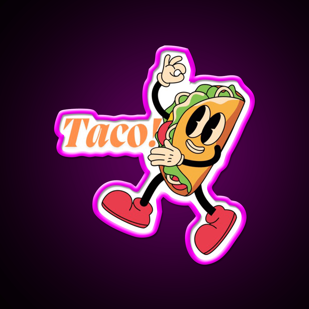 Taco Led Neon Sign Mexican Food Sign Food Neon Sign Kitchen Sign Rgb Color - Shineneon