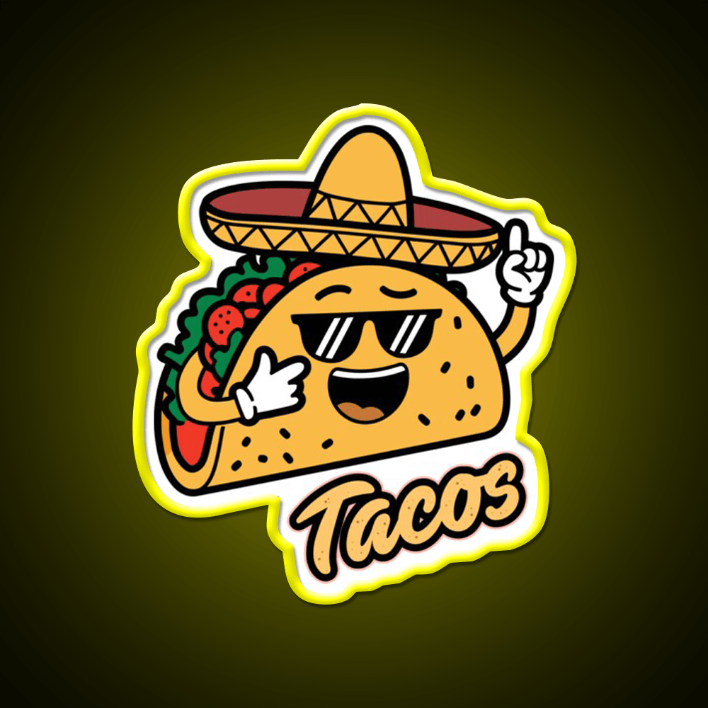 Taco Led Neon Sign Mexican Food Sign Food Neon Sign Rgb Color - Shineneon