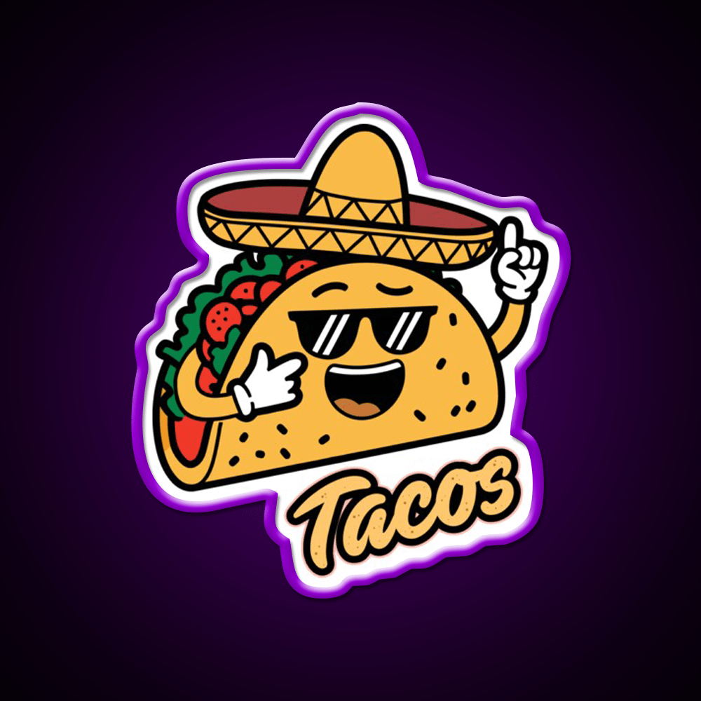 Taco Led Neon Sign Mexican Food Sign Food Neon Sign Rgb Color - Shineneon