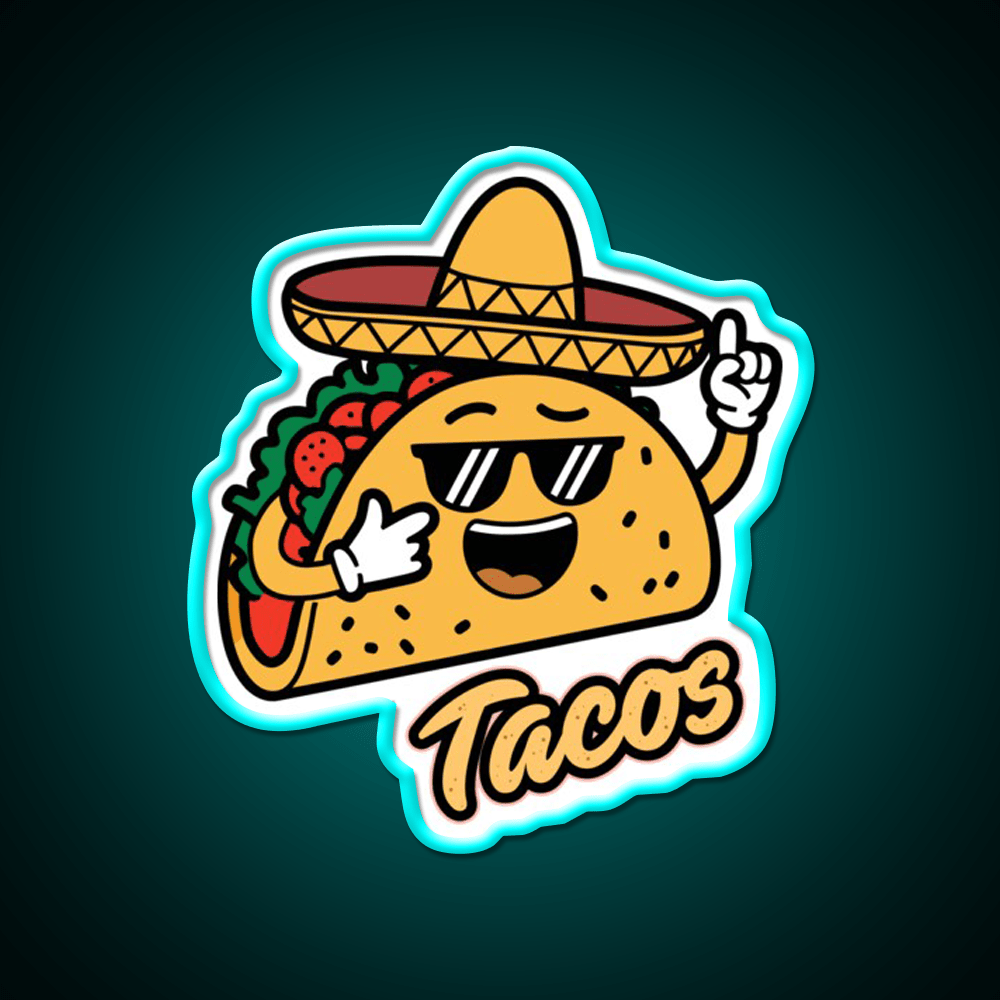 Taco Led Neon Sign Mexican Food Sign Food Neon Sign Rgb Color - Shineneon