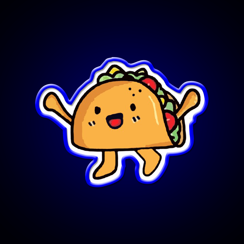 Taco Led Neon Sign Mexican Food Sign Food Neon Sign Wall Light Rgb Color - Shineneon