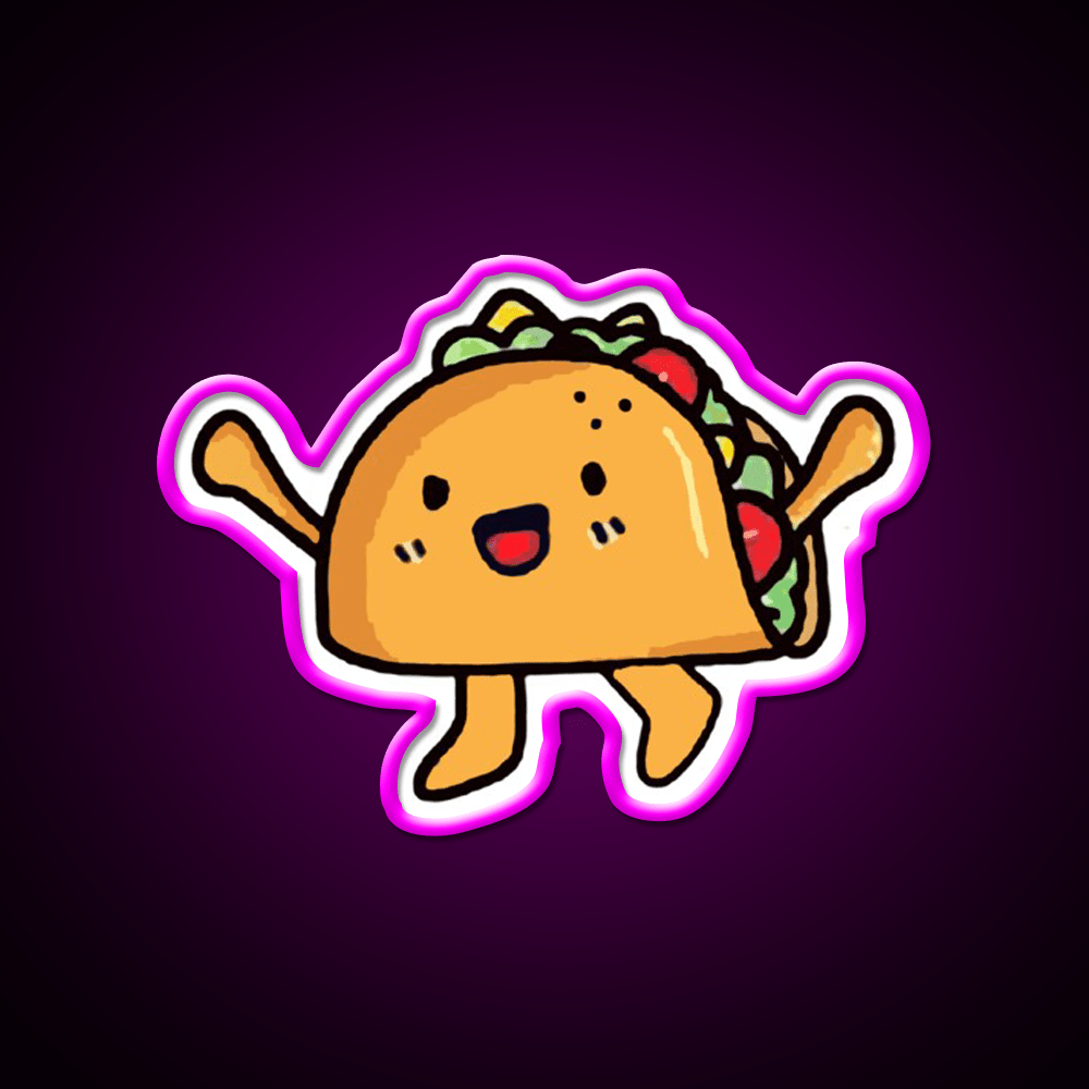 Taco Led Neon Sign Mexican Food Sign Food Neon Sign Wall Light Rgb Color - Shineneon