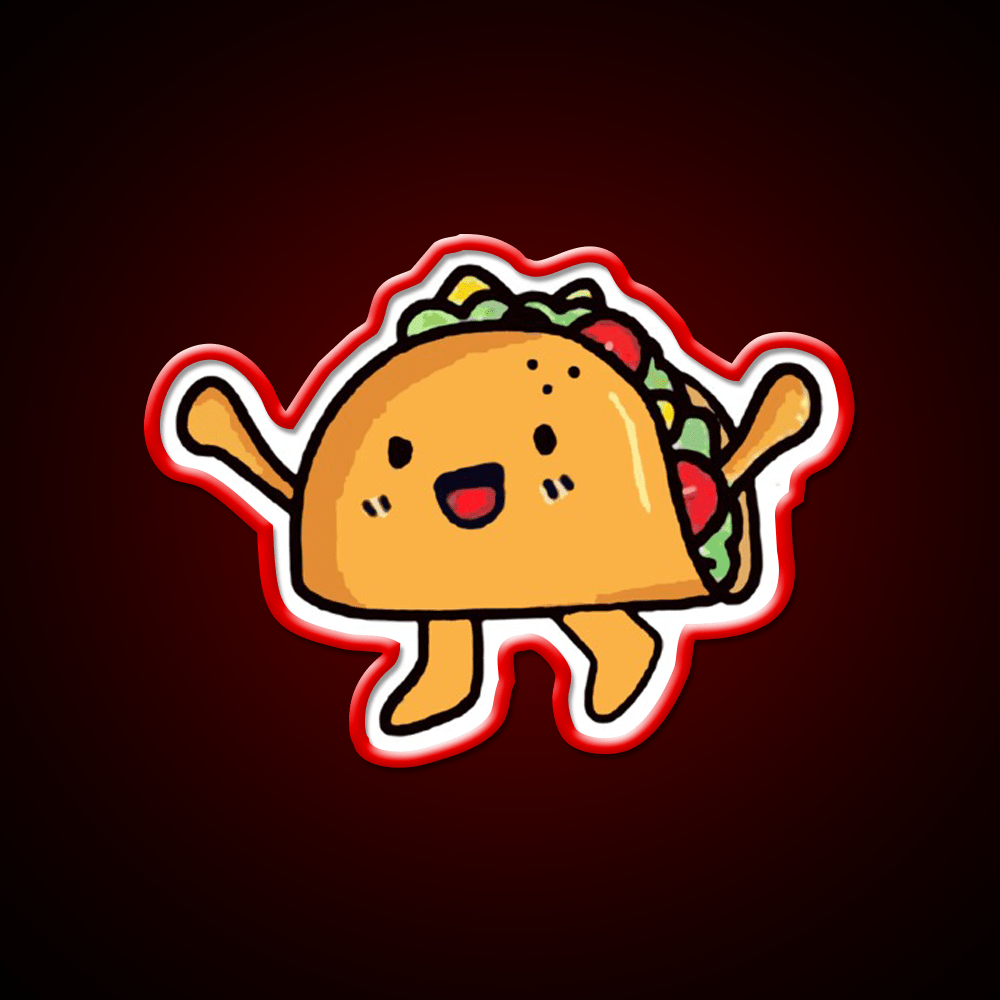 Taco Led Neon Sign Mexican Food Sign Food Neon Sign Wall Light Rgb Color - Shineneon