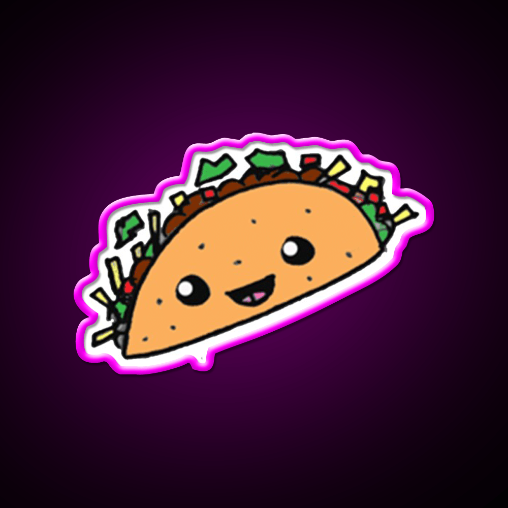 Taco Led Neon Sign Mexican Food Sign For Taco Shop Rgb Color - Shineneon