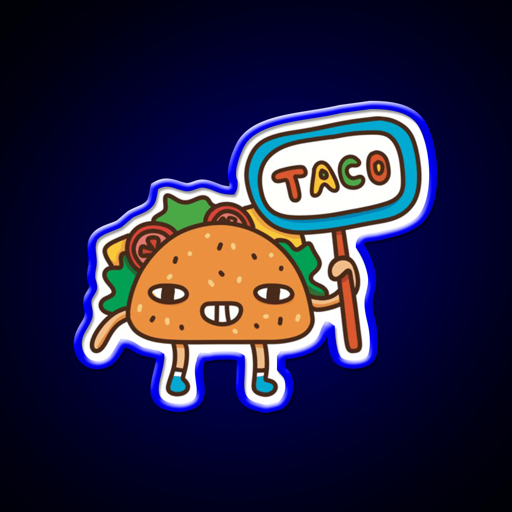Taco Led Neon Sign Mexican Food Sign Fun Mexican Food Neon Sign Rgb Color - Shineneon