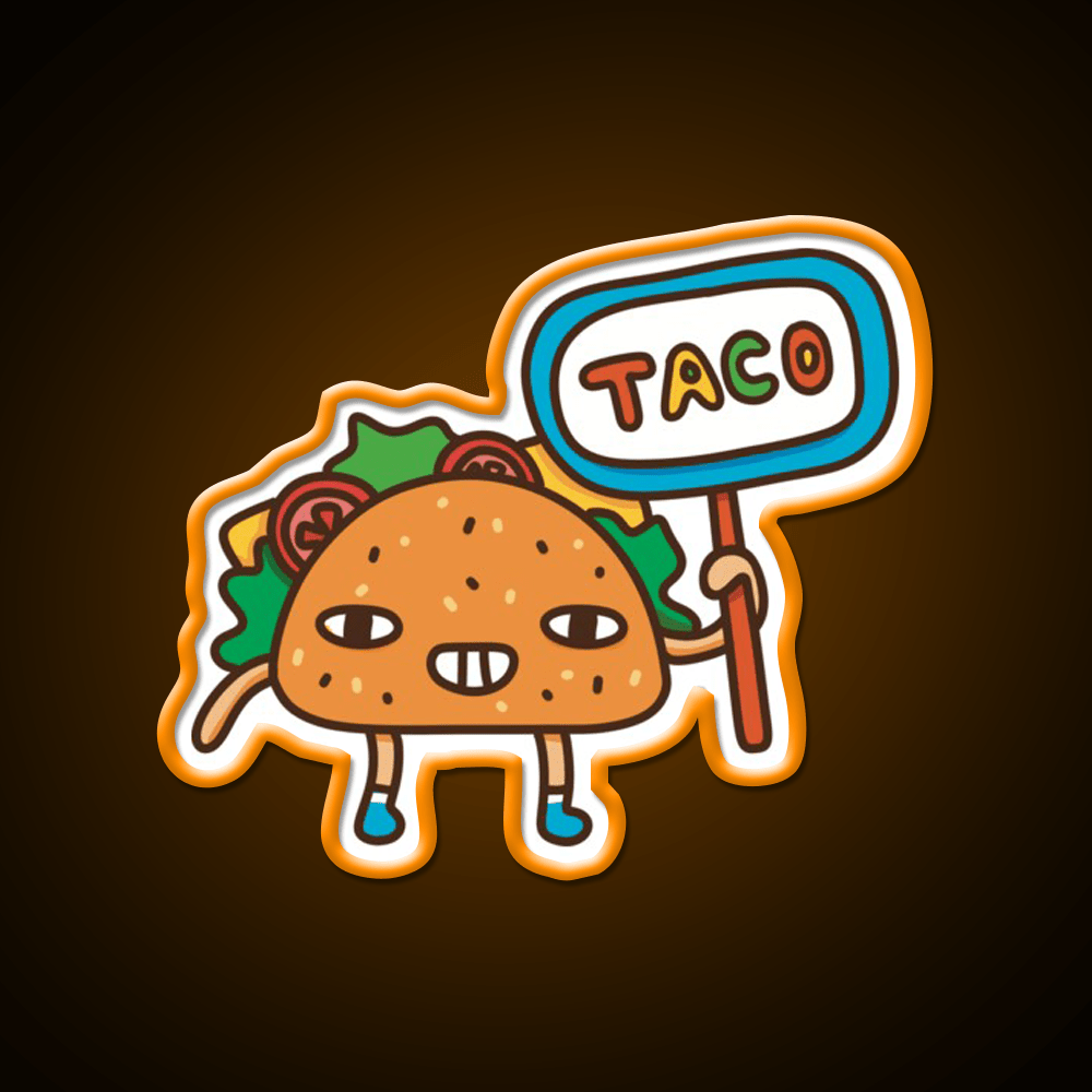 Taco Led Neon Sign Mexican Food Sign Fun Mexican Food Neon Sign Rgb Color - Shineneon