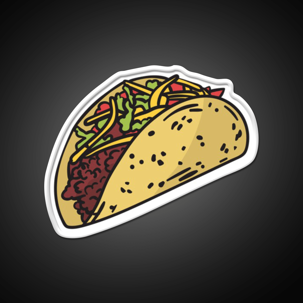 Taco Led Neon Sign Mexican Food Sign Kitchen Light Sign Rgb Color - Shineneon