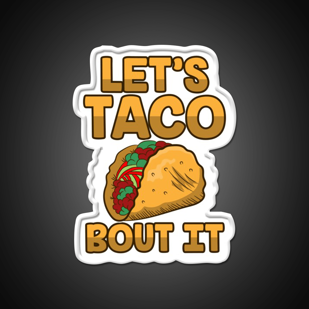 Taco Led Neon Sign Mexican Food Sign Kitchen Sign For Taco Fan Rgb Color - Shineneon