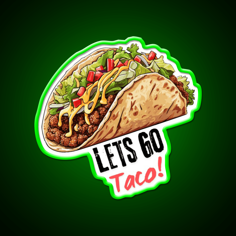 Taco Led Neon Sign Mexican Food Sign Kitchen Sign Kitchen Sign Rgb Color - Shineneon