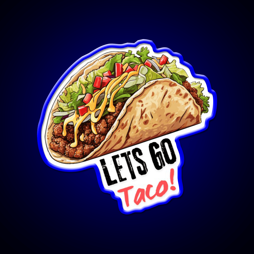 Taco Led Neon Sign Mexican Food Sign Kitchen Sign Kitchen Sign Rgb Color - Shineneon