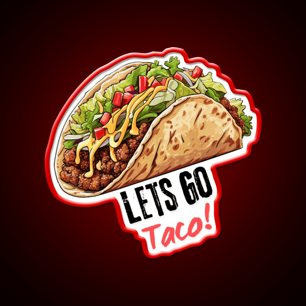 Taco Led Neon Sign Mexican Food Sign Kitchen Sign Kitchen Sign Rgb Color - Shineneon