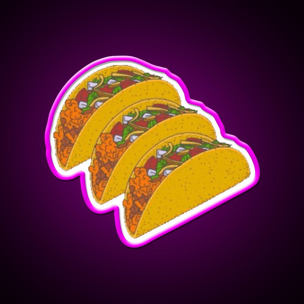 Taco Led Neon Sign Mexican Food Sign Kitchen Sign Rgb Color - Shineneon
