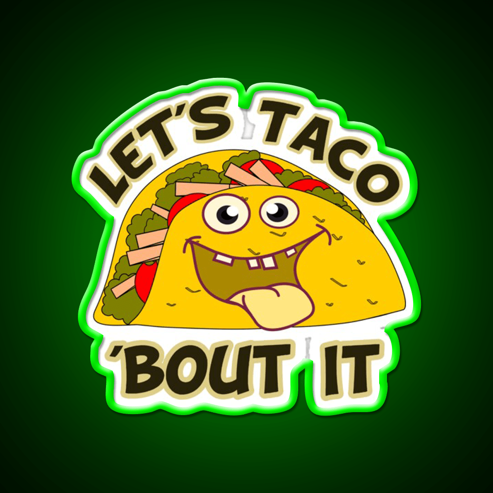 Taco Led Neon Sign Mexican Food Sign Led Sign Gift Kitchen Sign Rgb Color - Shineneon