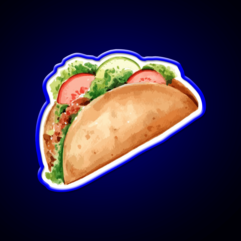Taco Led Neon Sign Mexican Food Sign Led Sign Gift Rgb Color - Shineneon