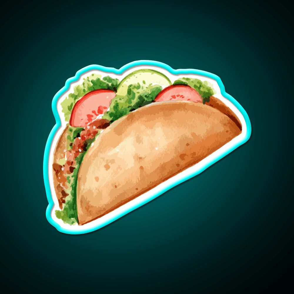 Taco Led Neon Sign Mexican Food Sign Led Sign Gift Rgb Color - Shineneon