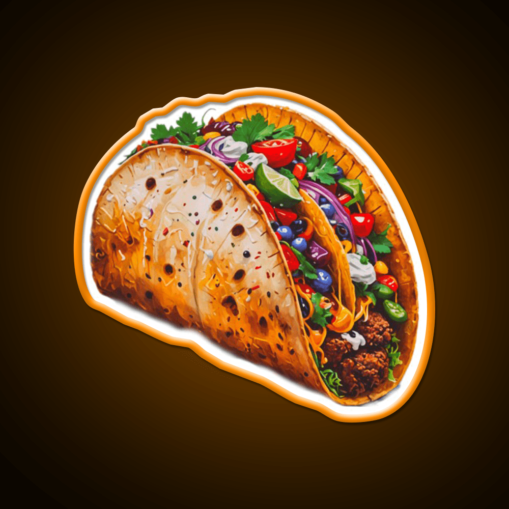 Taco Led Neon Sign Mexican Food Sign Rgb Color - Shineneon
