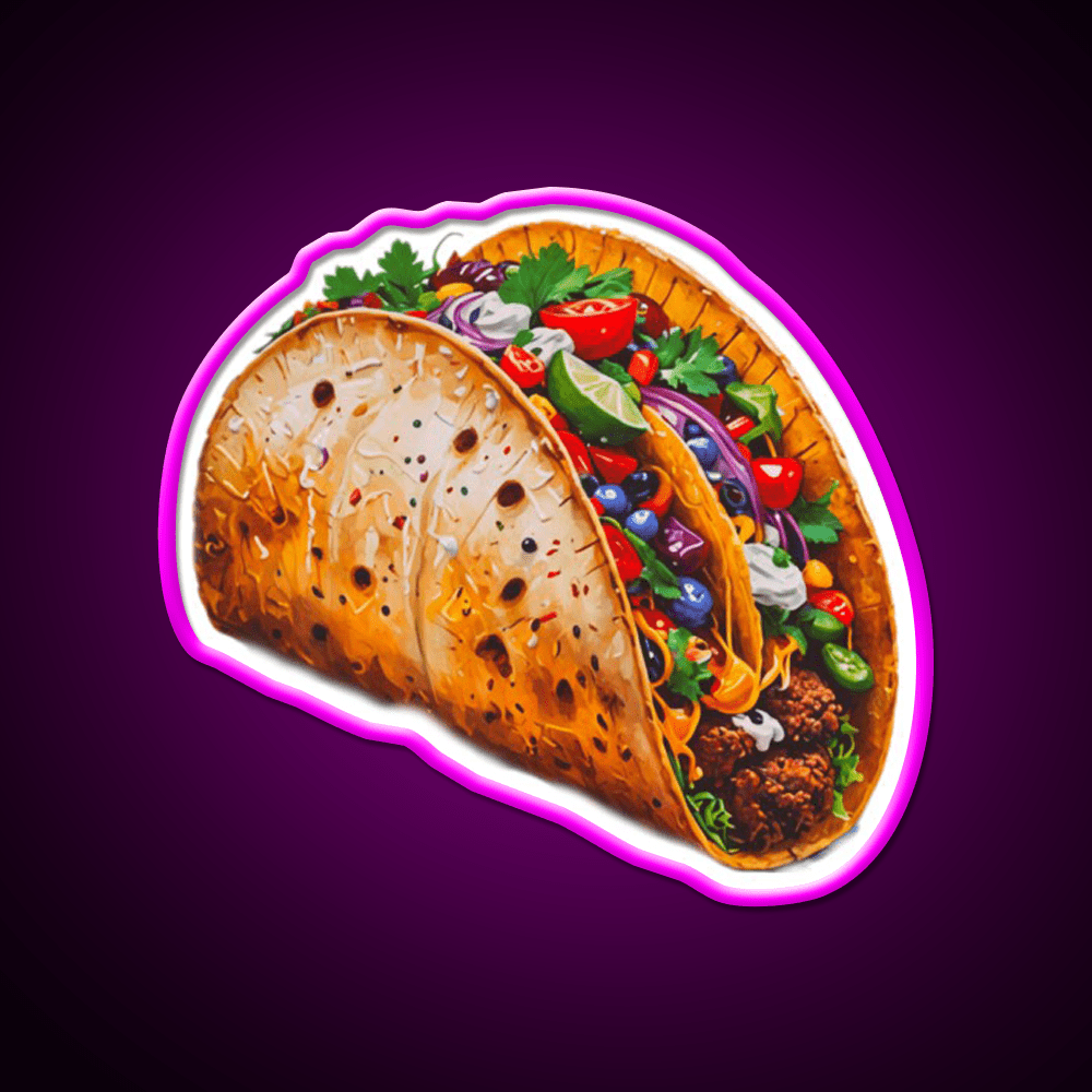 Taco Led Neon Sign Mexican Food Sign Rgb Color - Shineneon