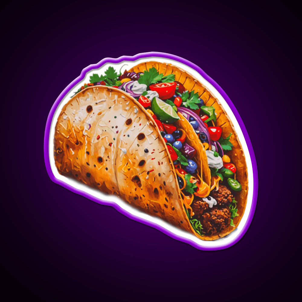 Taco Led Neon Sign Mexican Food Sign Rgb Color - Shineneon
