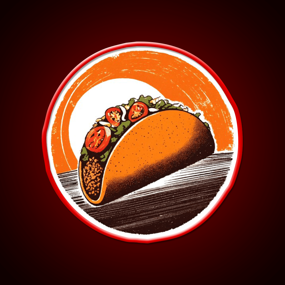 Taco Led Neon Sign Mexican Food Sign Taco Light Kitchen Sign Rgb Color - Shineneon