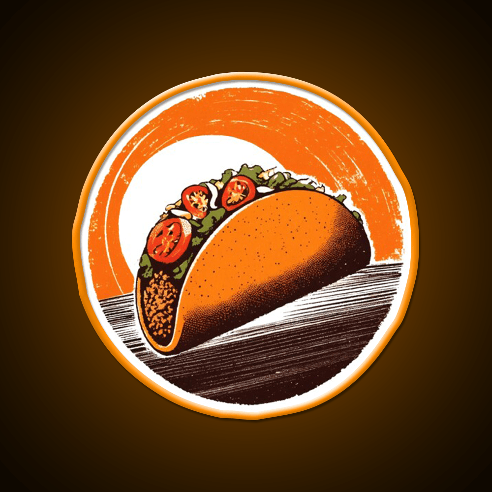 Taco Led Neon Sign Mexican Food Sign Taco Light Kitchen Sign Rgb Color - Shineneon