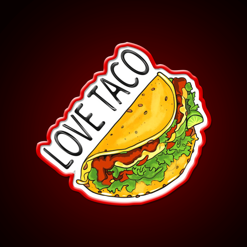 Taco Love Taco Led Neon Sign Mexican Food Sign Rgb Color - Shineneon