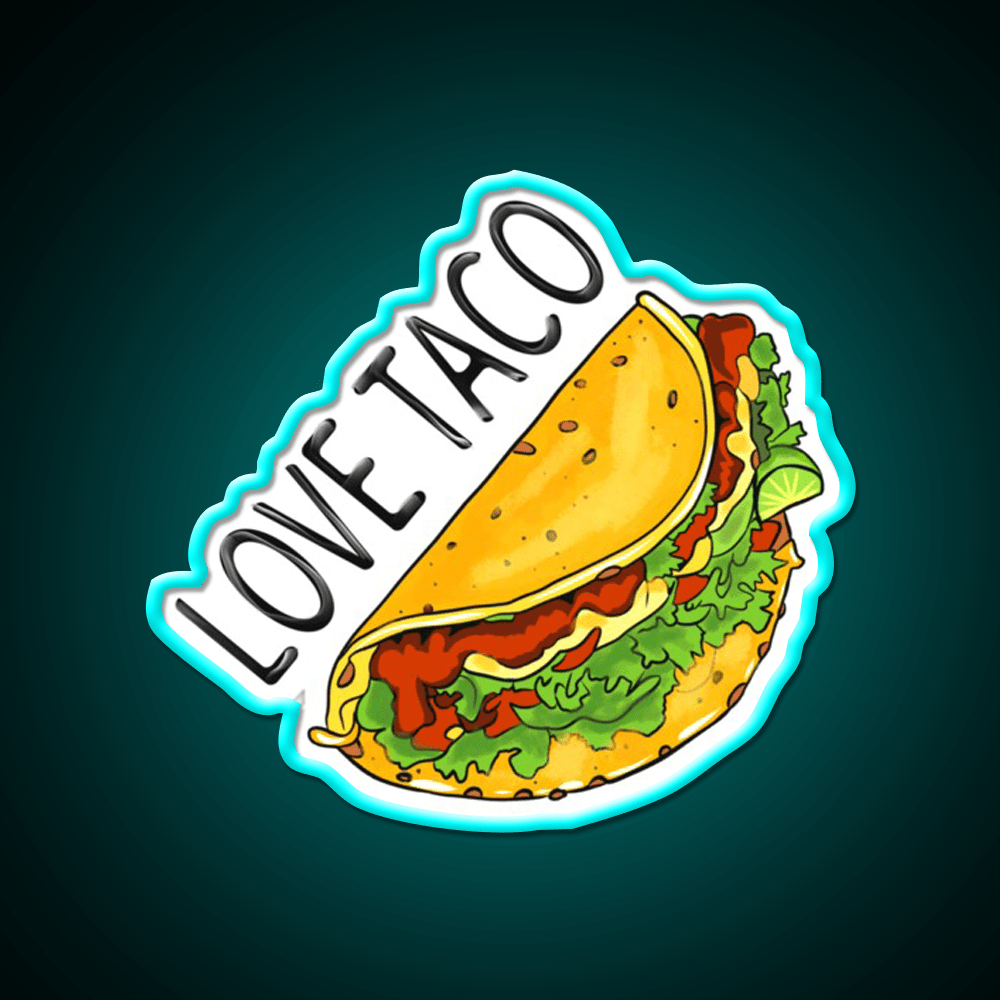 Taco Love Taco Led Neon Sign Mexican Food Sign Rgb Color - Shineneon