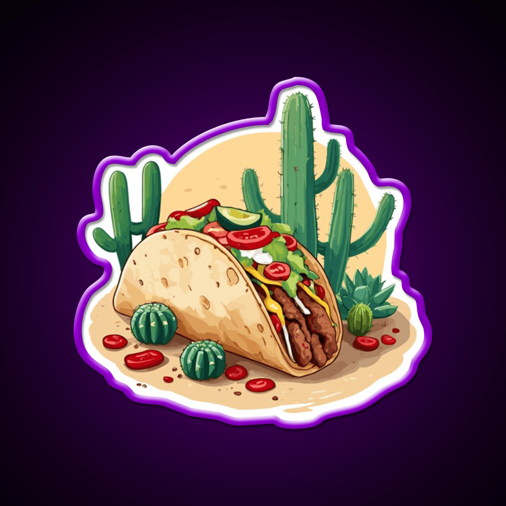 Taco Lover Aesthetic Streetwear Taco Led Neon Sign Rgb Color - Shineneon