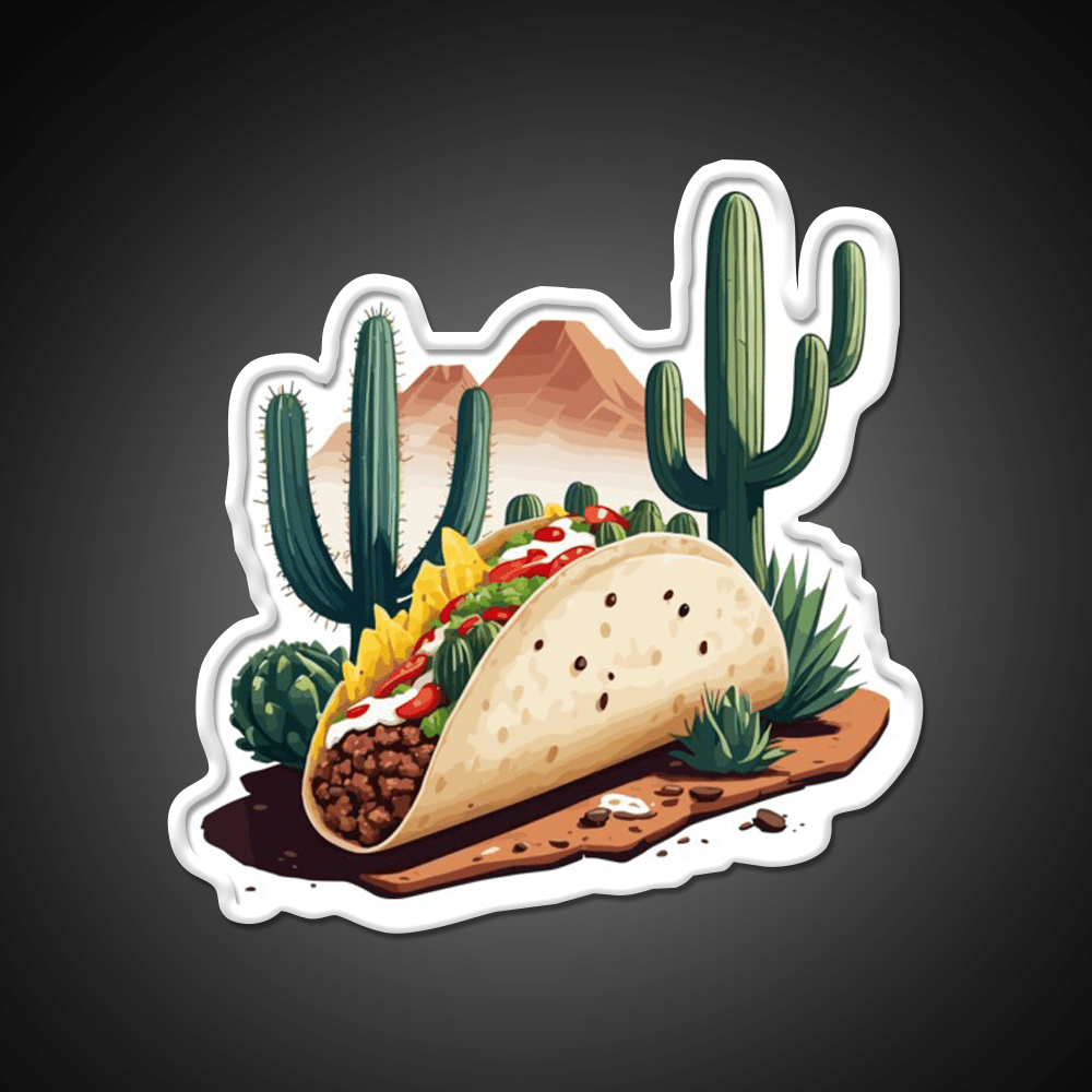 Taco Lover Aesthetic Taco Led Neon Sign Mexican Food Sign Rgb Color - Shineneon