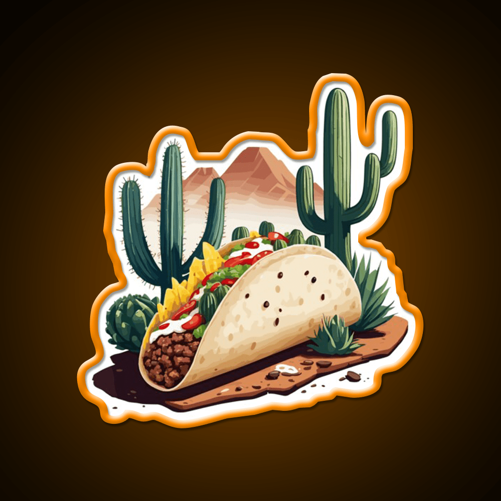 Taco Lover Aesthetic Taco Led Neon Sign Mexican Food Sign Rgb Color - Shineneon