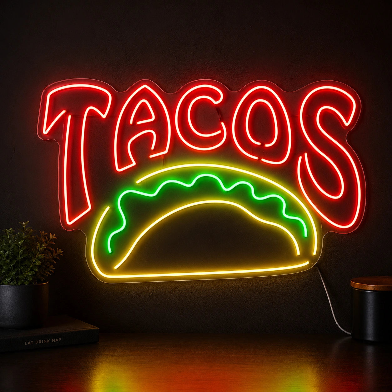 Taco Night Neon Sign LED Neon Sign high-converting product image