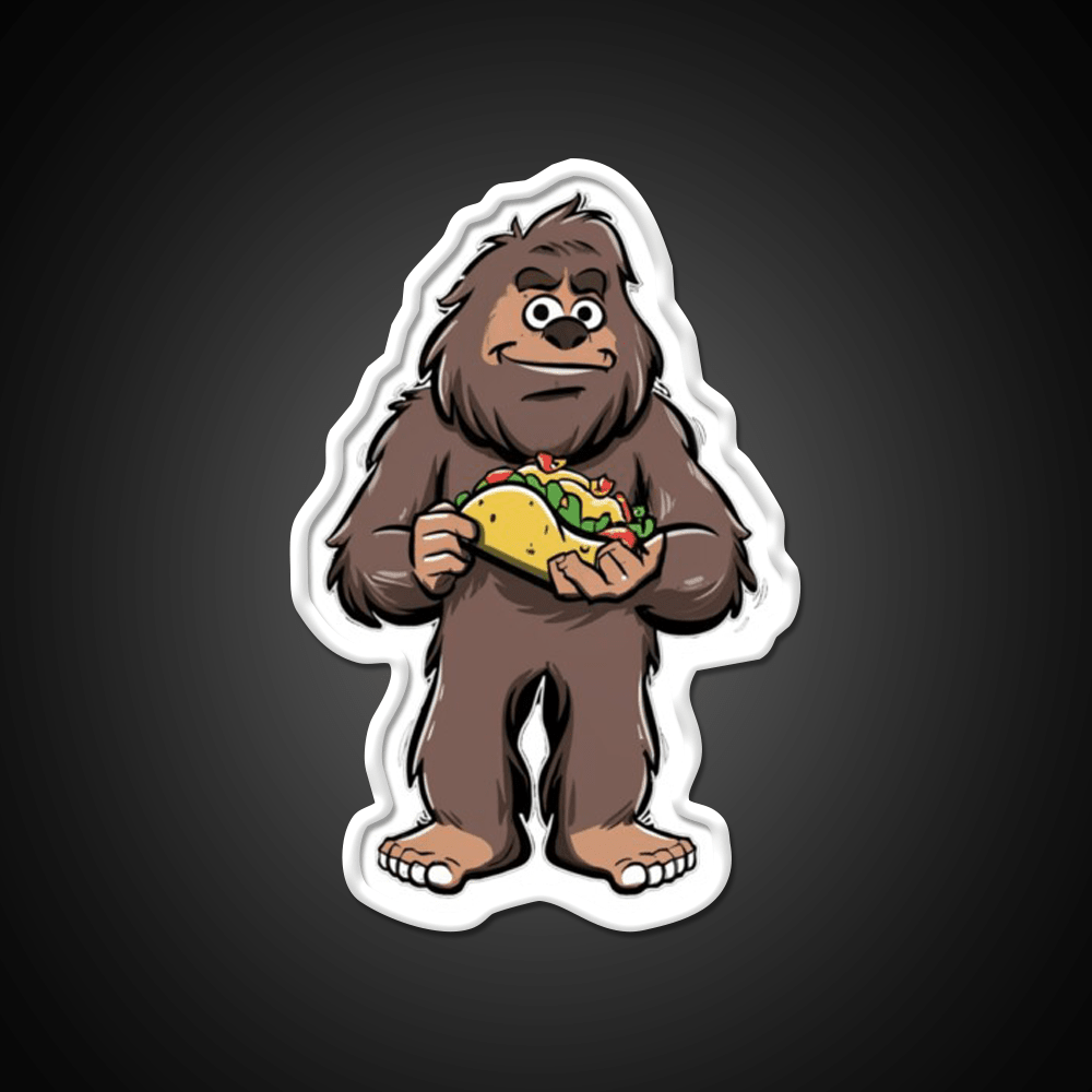 Taco Sasquatch Taco Led Neon Sign Mexican Food Sign Rgb Color - Shineneon