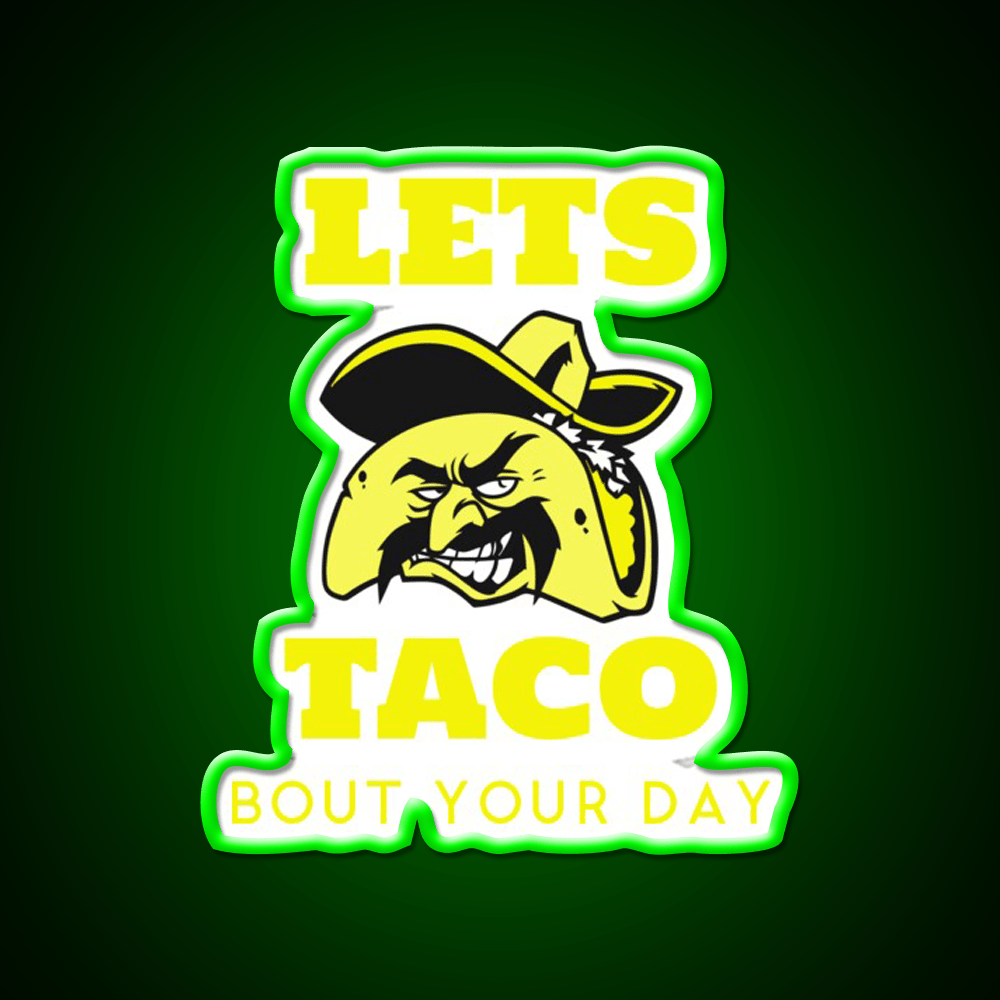 Taco Snack Food Led Neon Sign Rgb Color - Shineneon