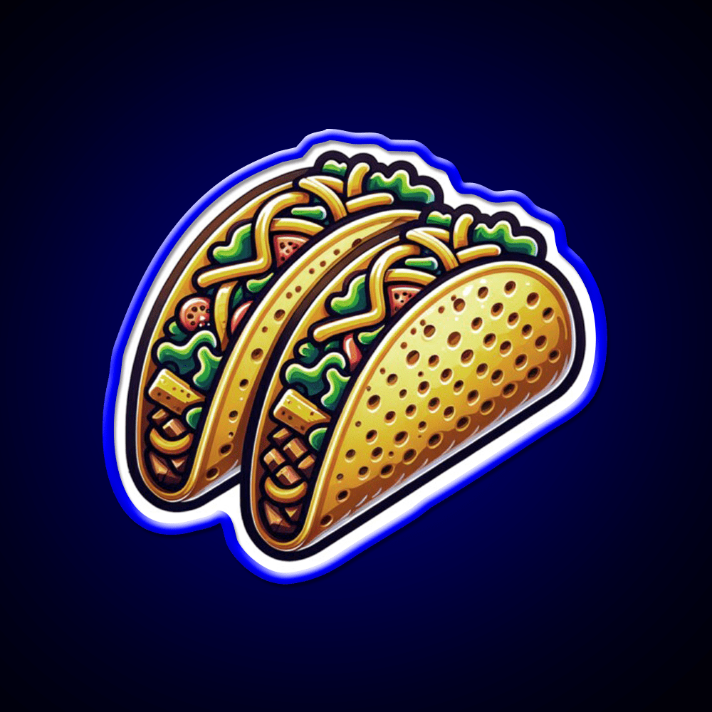 Taco Street Food Tacos Foodie Taco Led Neon Sign Rgb Color - Shineneon