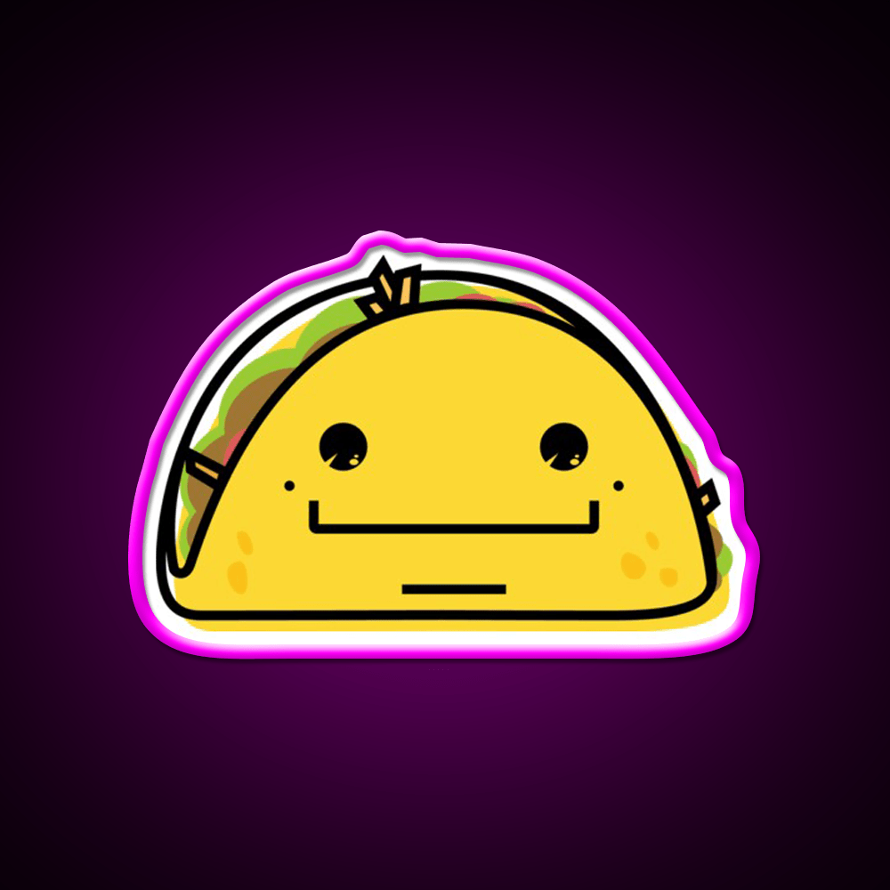 Taco Time Snack Food Led Neon Sign Rgb Color - Shineneon